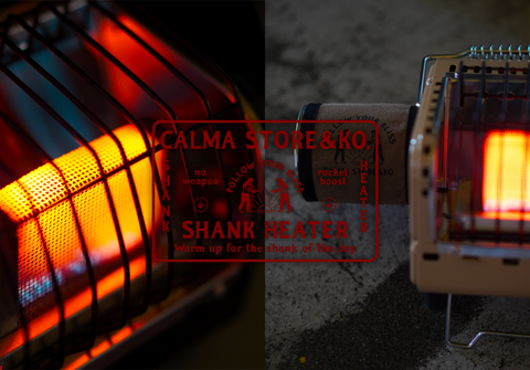 Shank Heater Solo Gas Stove Texture Black