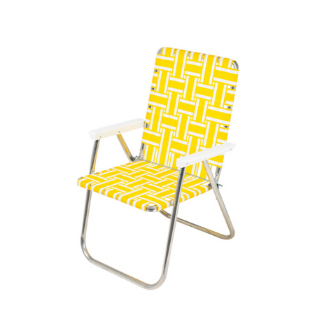 【LAWN CHAIR】YELLOW AND WHITE STRIPE 檸檬黃 CLASSIC CHAIR